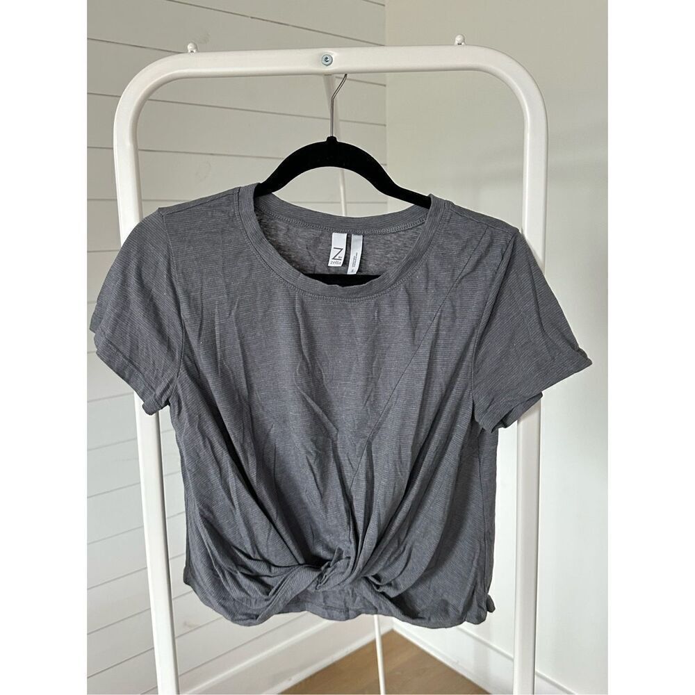 Cropped t-shirt twist front by Zella sz‎ small